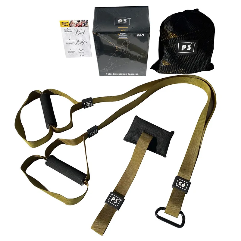 المنزل تعليق التدريب الفرقة اللياقة البدنية قوة مدرب الطاقة قابل للتعديل حزام اليوغا جدار جبل المهنية تجريب كامل الجسم