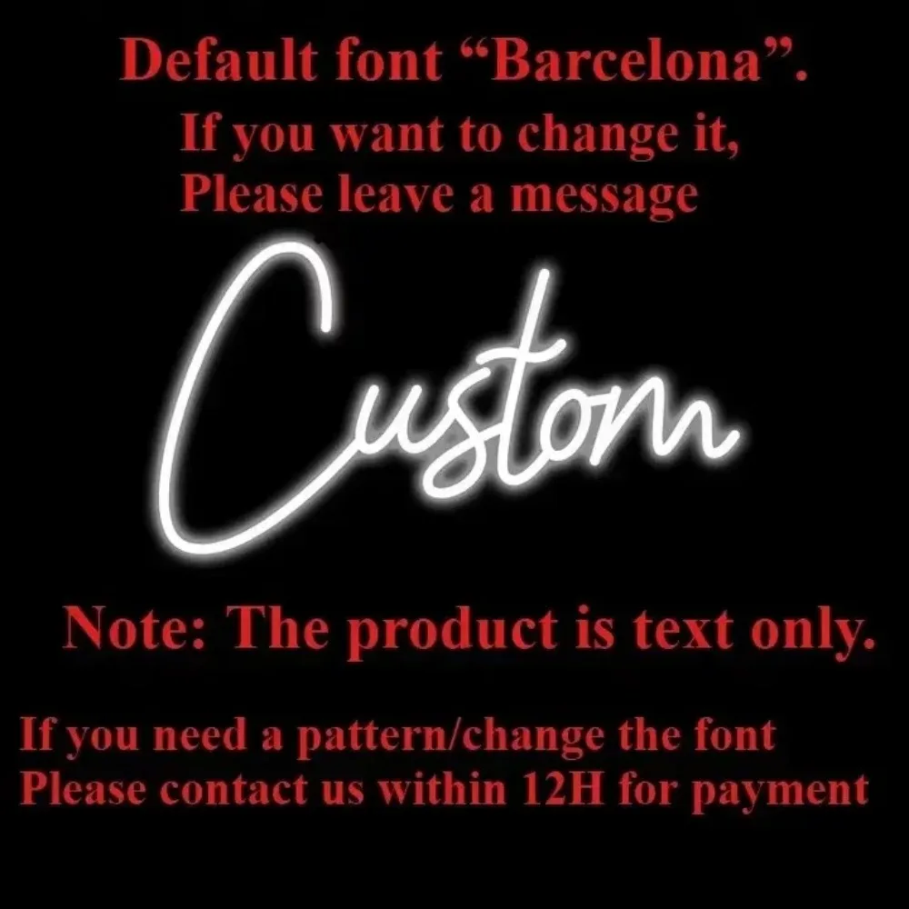 Custom Name Neon Sign Personalized Led Neon Sign Night Light Birthday Wedding Signs Room Bedroom Decoration Wall LED Neon Lamp