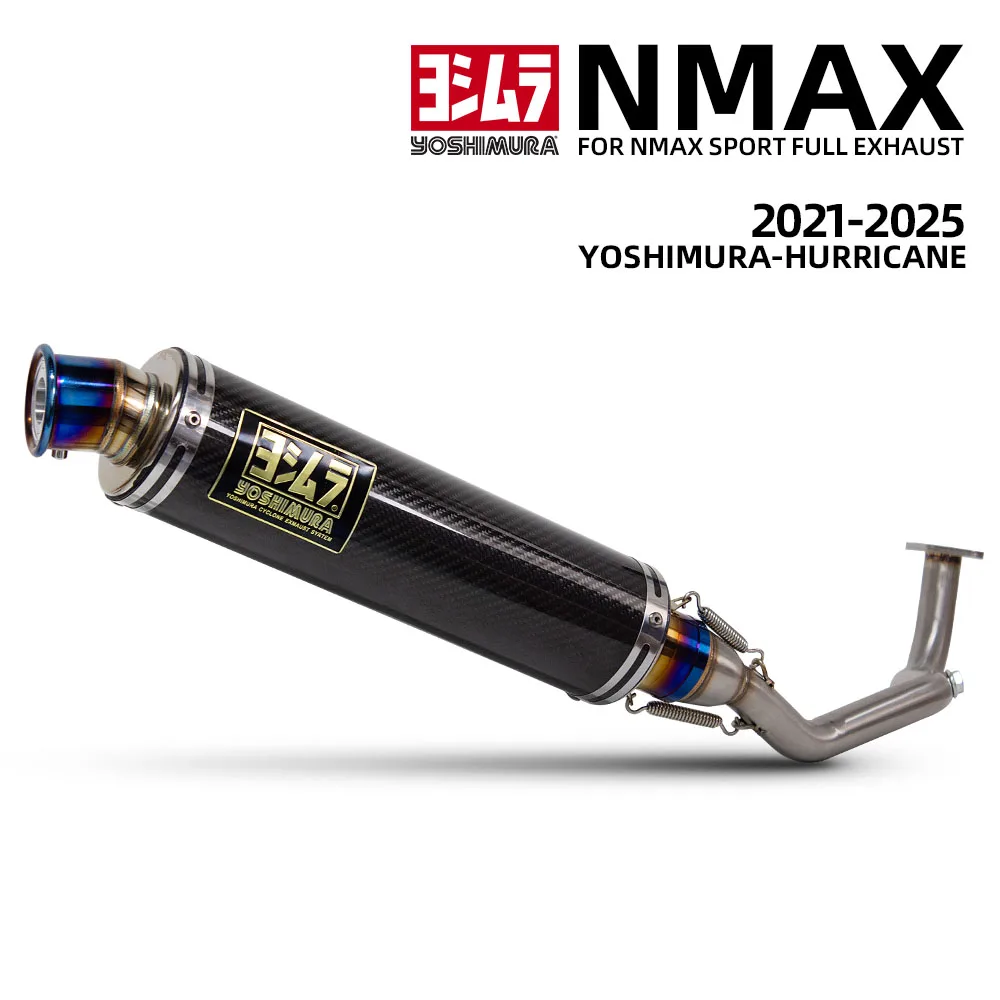 

For Yamaha NMAX155 NMAX 155 2021-2025 Motorcycle Exhaust Full System Front Pipe Yoshimura Hurricane GP-89 Muffler with DB Killer
