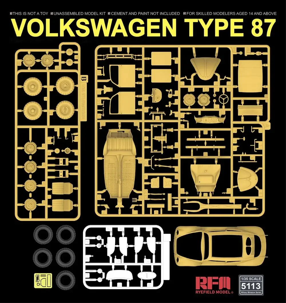 RYEFIELD MODEL RFM RM-5113 1/35 Type 87 مع مجموعة نماذج مقياس داخلية كاملة