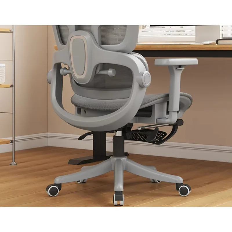 STLF Ergonomic mesh office chair, waist support, height adjustable, reclining, computer game chair, comfortable home office view 3