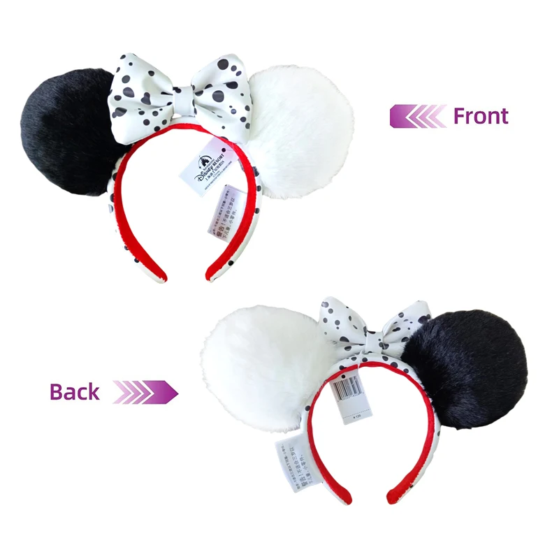 Disney Lightyear Minnie Mouse Ear Headband Cruella villain Bows EARS COSTUME Headband Cosplay Plush Adult/Kids Headband Gift image 3