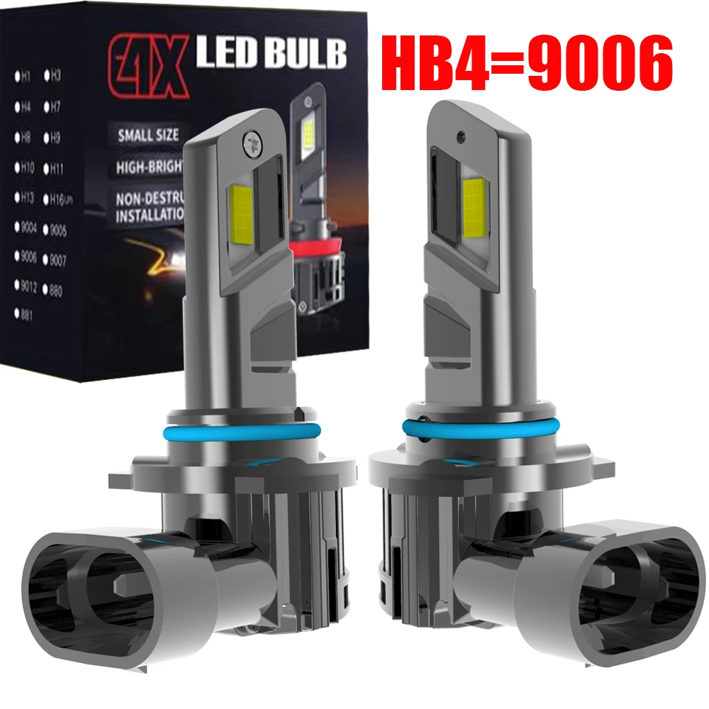 

2pcs HB4 9006 P22d Led White Moto Fog Lamp 12V Headlight Canbus No Error Powerful Light Car Turbo Diode Bulb No Adapter Required