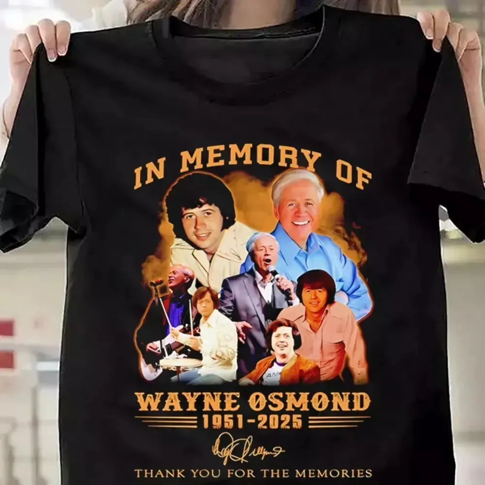 In Memory of Wayne Osmond 1951 2025 Thank You for The Memories T-shirt