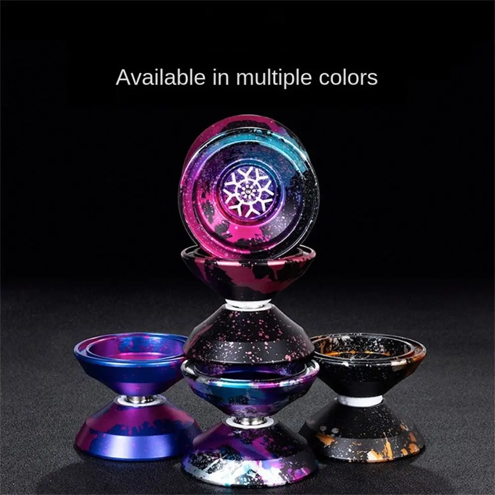 Fashion 10 Ball Bearing Metal Yoyo High Speed Unresponsive Yo Yo Toys Alloy Aluminum Professional Yoyo Ball Kids Gift