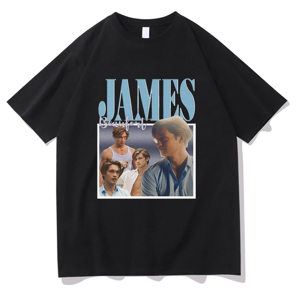 James Beaufort T Shirt Men Aesthetic Maxton Hall The World Between Us Tshirt Unisex High Quality Vintage Cotton Tees Shirts Tops