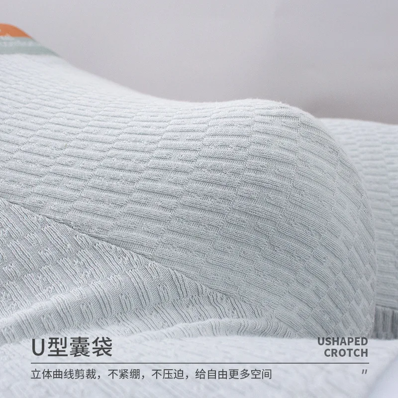 ملابس داخلية للرجال الطفل القطن الصيف مريحة لينة منتصف الخصر تنفس ملابس داخلية قطنية نقية الرجال الملاكمين boxershort الرجال #5