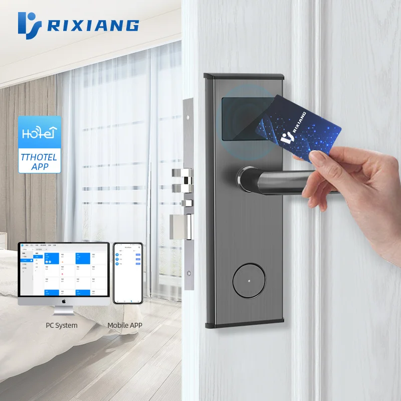 نظام قفل باب بطاقة المفاتيح قفل الفندق الذكي RFID دخول آمن إلكتروني لـ Serrure Otel Kilidi سعر المصنع الإلكتروني بدون مفتاح