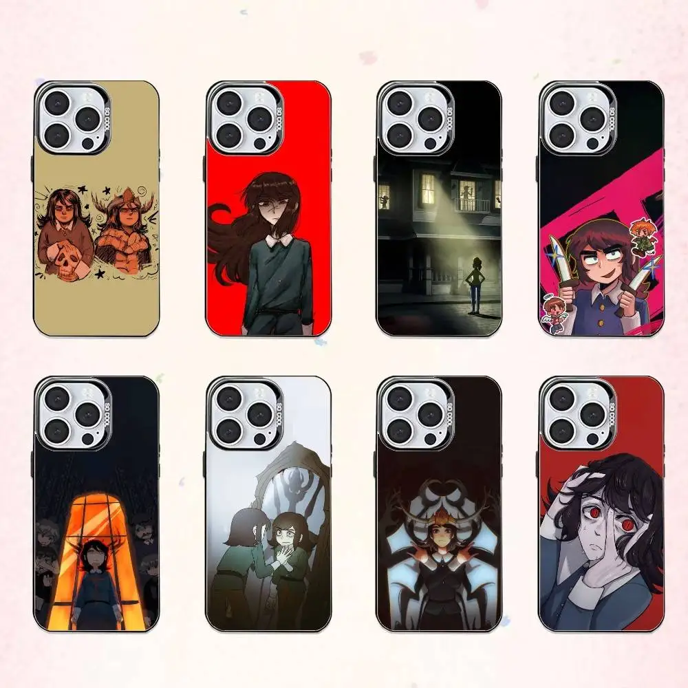 

Horror H-HauntedS HotelS 2025 Phone Case For iPhone17,16,15,14,13,12,11 Plus,Pro Max Colored Silver Plated Inside Cover