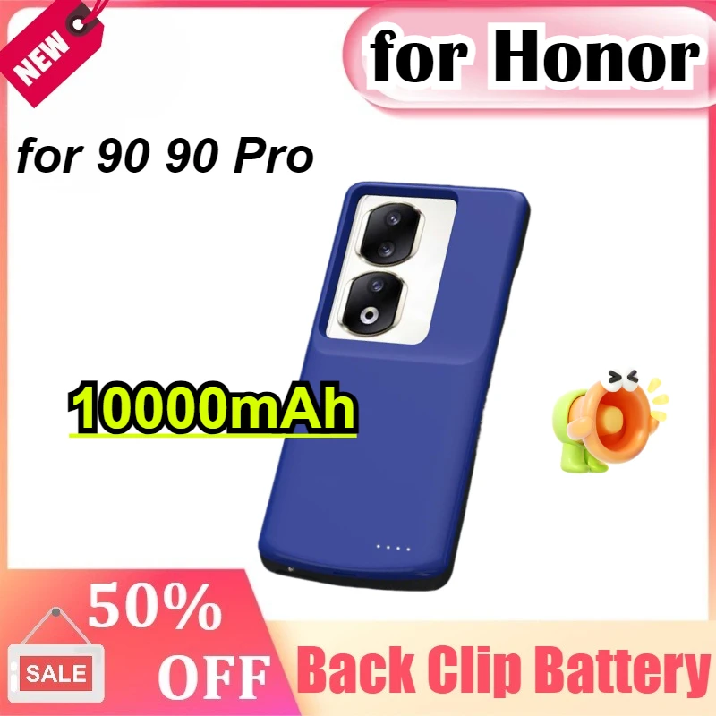 

10000mAh Portable Extended Charging Case for Honor 90 90 Pro Power Bank External Battery Case Battery