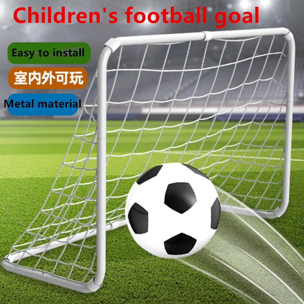 

Indoor Outdoor Mini Children Football Soccer Goal Post Net Set with Ball Pump Kids Football Sport Outdoor toys