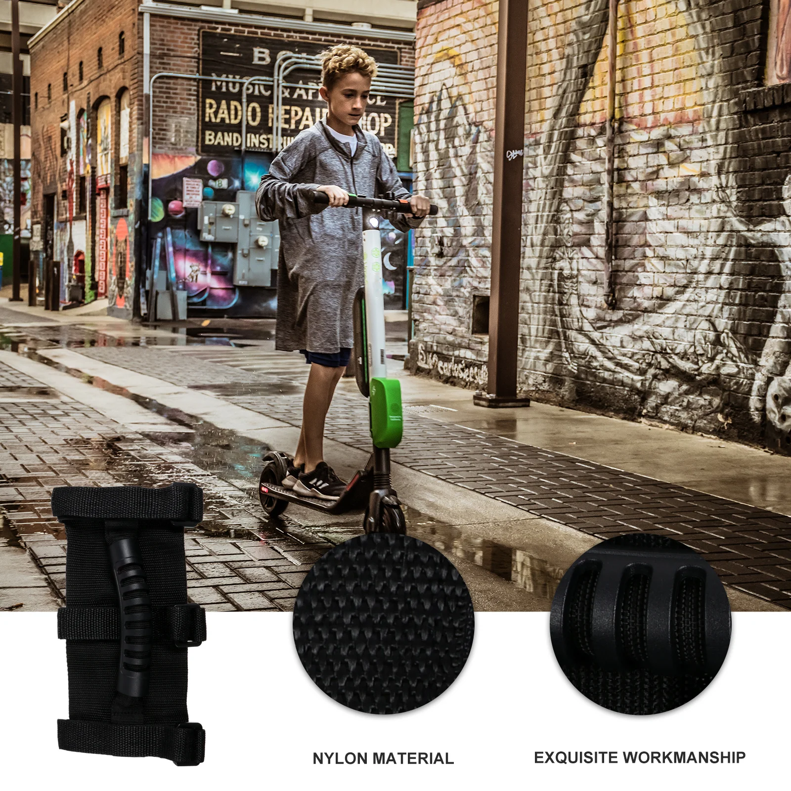 

Electric Carrying Wide Portable Strap For Folded Scooter Lightweight Durable Nylon Webbing Carry Handle Strap Scooter