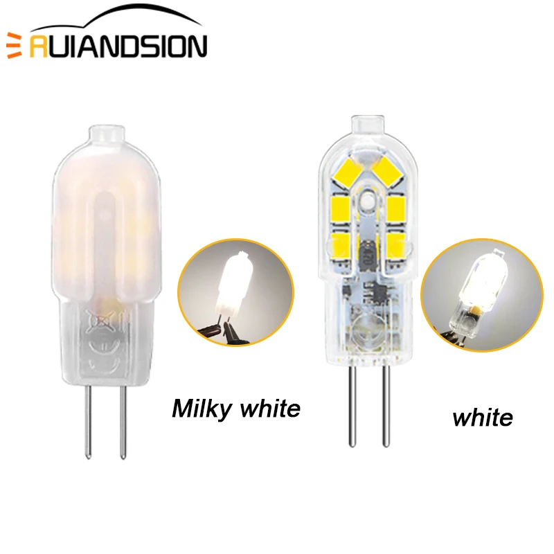 15/4X AC DC G4 Corn Lamp Bulb 12 Bead PC Lamp 12V Led Lamp Bulb 3W Power Saving Bulb Low Voltage Crystal Lamp Milky White Matte