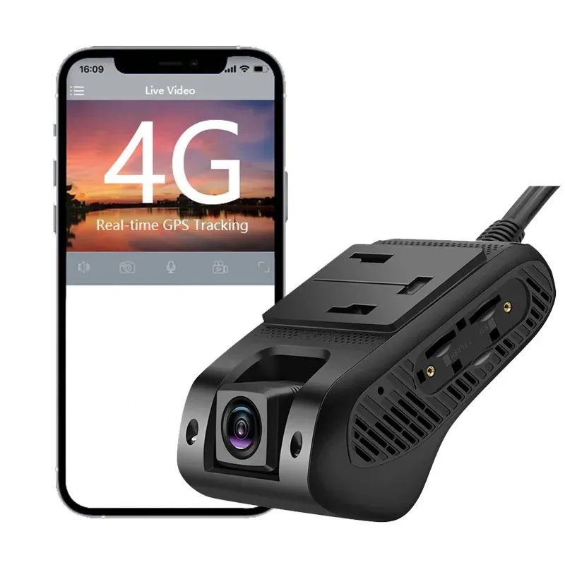 JC400P AI Dual Lens 4G 2-Channel Car Camera Hotspot GPS 5G Wifi Hotspot Front Inward Cam GPS