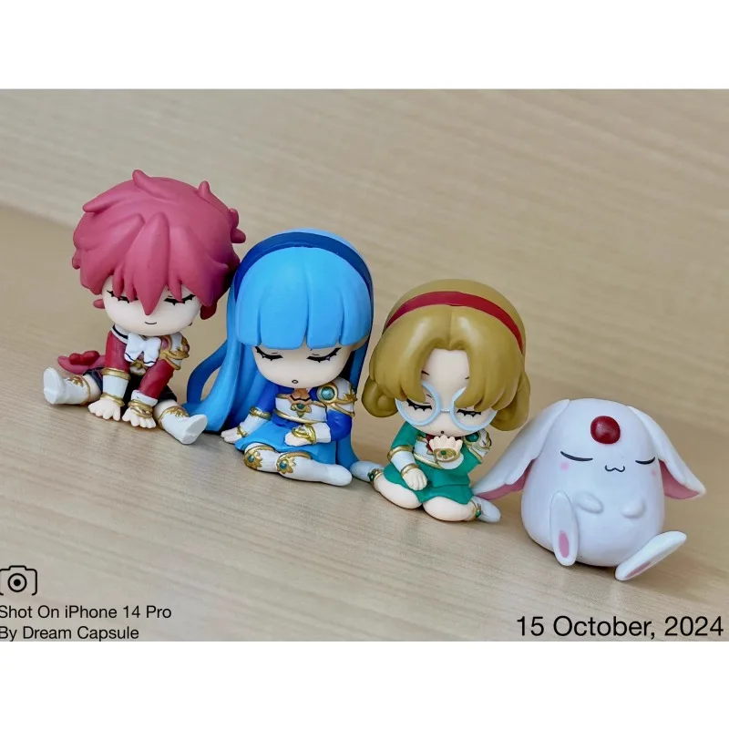 Capsule Toys Magicse Knight Rayearth  shoulder to shoulder Shidou Hikaru Ryuuzaki Umi  Hououji Fuu mokona Cartoon Models