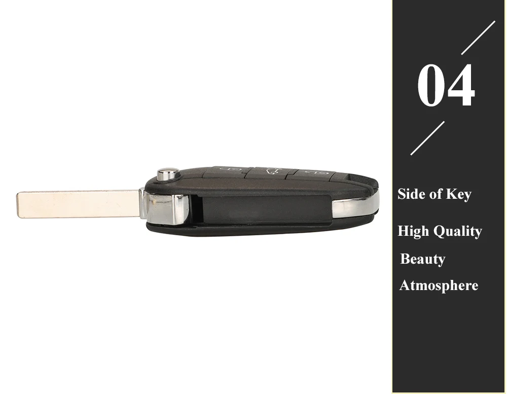 Jingyuqin 433MHz 4A HITAG AES Chip Flip Remote Van Car Flip Key For Peugeot Expert 308 3008 2016+ Citroen C4 Cactus 2014+ HU83