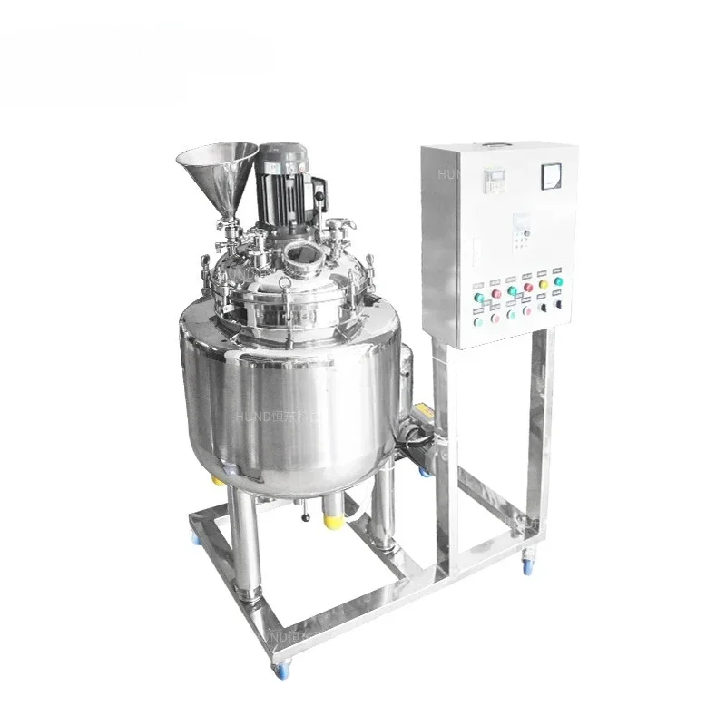 Vacuum Emulsifying Mixer Shampoo Making Machine Cosmetic Cream Mixing Homogenizer Food Hygiene Grade Vacuum Mixing Equipment