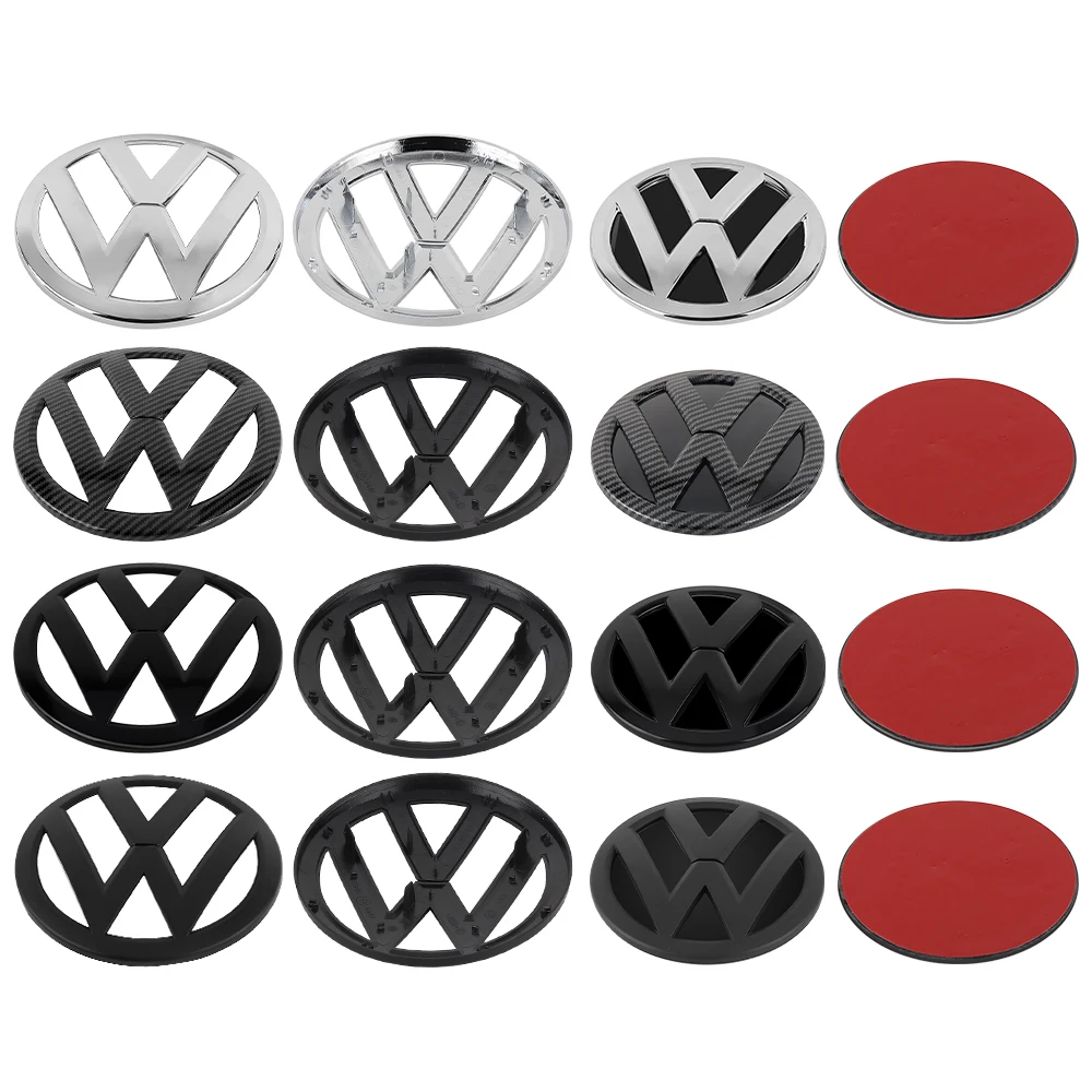 3D ABS Car Hood Front Bonnet Grill Rear Trunk Emblem Logo Badge Cover For Volkswagen VW  Transporter T6 2020 2019 2018 2017 2016