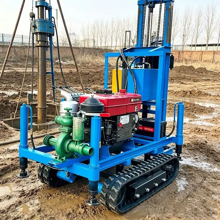 

Customized 200m Diesel Precision Water Well Drilling Rig 22HP-35HP Hydraulic