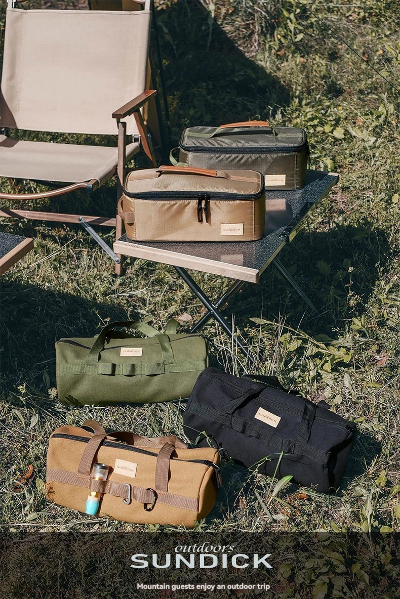 Große Kapazität Handtasche mit Verdicktem Zylinder für Camping-Zeltheringe, Kleinkram und Werkzeugorganisation – Detail 3