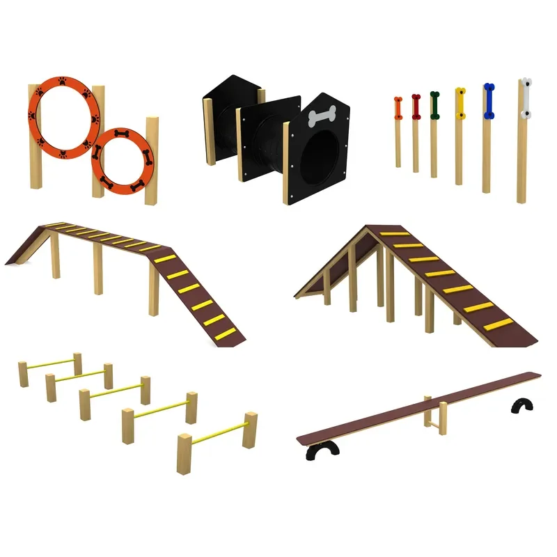 for Dog Agility Training Weave Poles Outdoor Pet Exercise Equipment Interactive Obstacle Course for Backyard Park Use