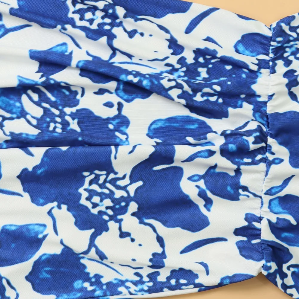 Summer Long Dress Robe Femme Casual Family Matching Outfits Boho Children's Clothing Beach Mother Daughter Dress Vestidos
