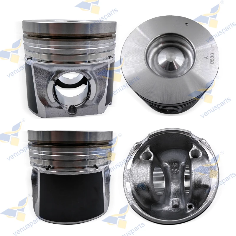 4JK1 Piston + Piston Rings Kit Set STD 4 Set 95.4mm for Isuzu 95.4*2H+1.5+3mm Overhaul Rebuild Kit Engine Parts 8-97355-672-2