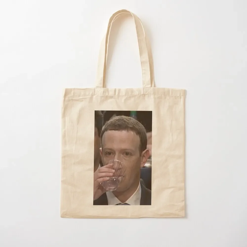 

mark zuckerberg zucc water drink Tote Bag Canvas bag for women cloth bag woman