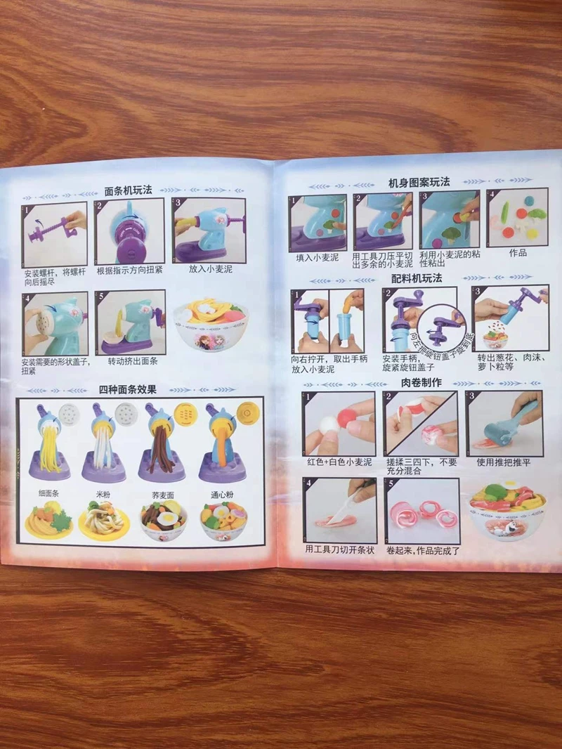 Diy artesanal cozinha massa plasticina playset ferramenta crianças fabricante de macarrão máquina plasticina cosplay brinquedo presente conjunto
