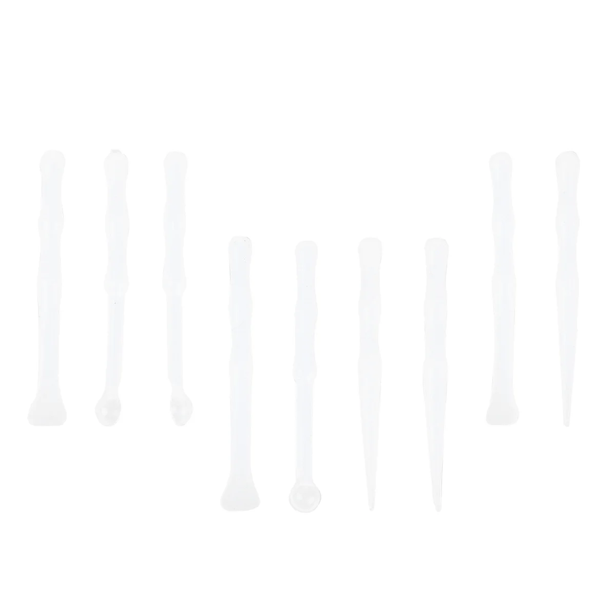 

9pcs Silicone Stirrers Spoons 3 Stirrers 3 Needles For Resin Glue Mixing Color Modulation Jewelry Making Tool Silicone Sticks