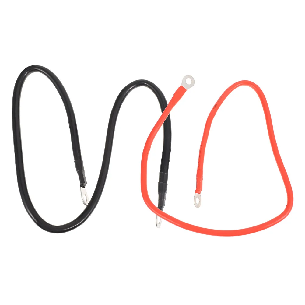 

1 пара автомобильных кабелей, сверхмощная медная проводка для грузовика, автофургона, морского солнечного квадроцикла, удлинитель для мотоцикла, шнур питания