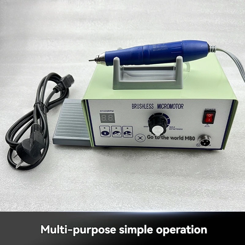 Micro Polishing Motor With M90 Handpiece Dental Lab Jewellery Engraving Polishing Machine Brushless Motor Dental Micromotor