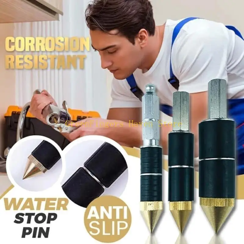 

F68D Water Pipe Stop Tool Plumbing Tool Wrenches Pin Needle Repair StainlessSteel Universal