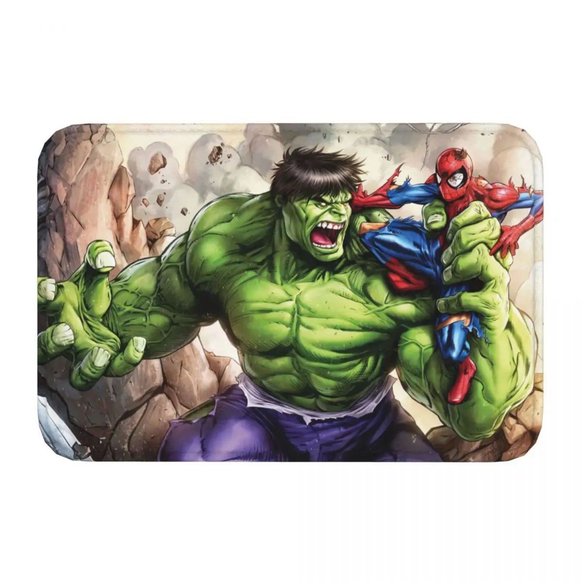 MARVEL Super Hero Kitchen Non-Slip Carpet Hulk Living Room Mat Welcome Doormat Home Decoration Rug