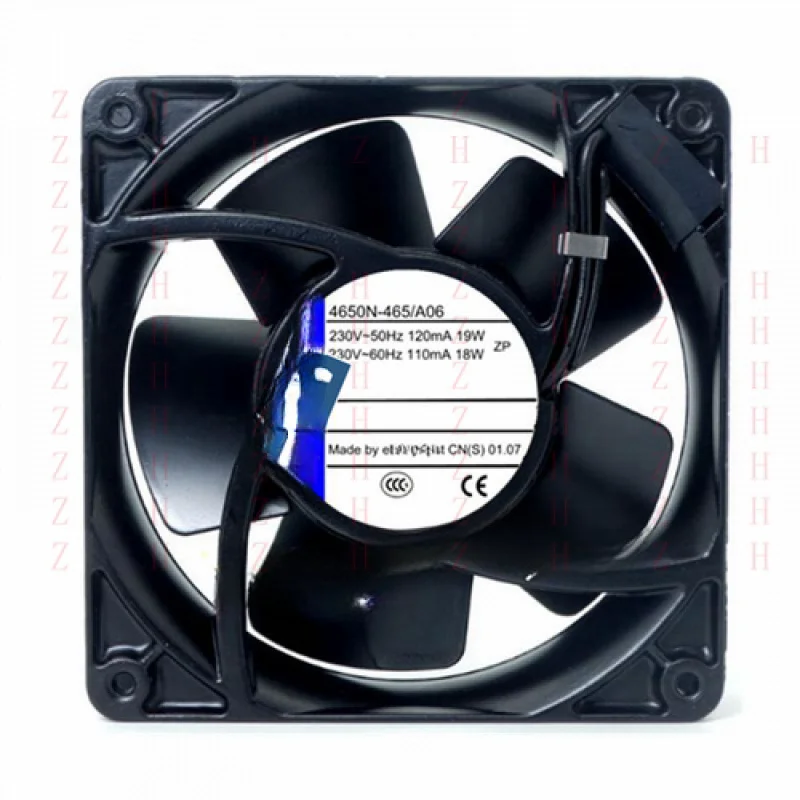 

XXZ 1/шт. 4650N-465/A06 230 В 120 мА 19/18 Вт 120*38 12 см металлический осевой вентилятор охлаждения