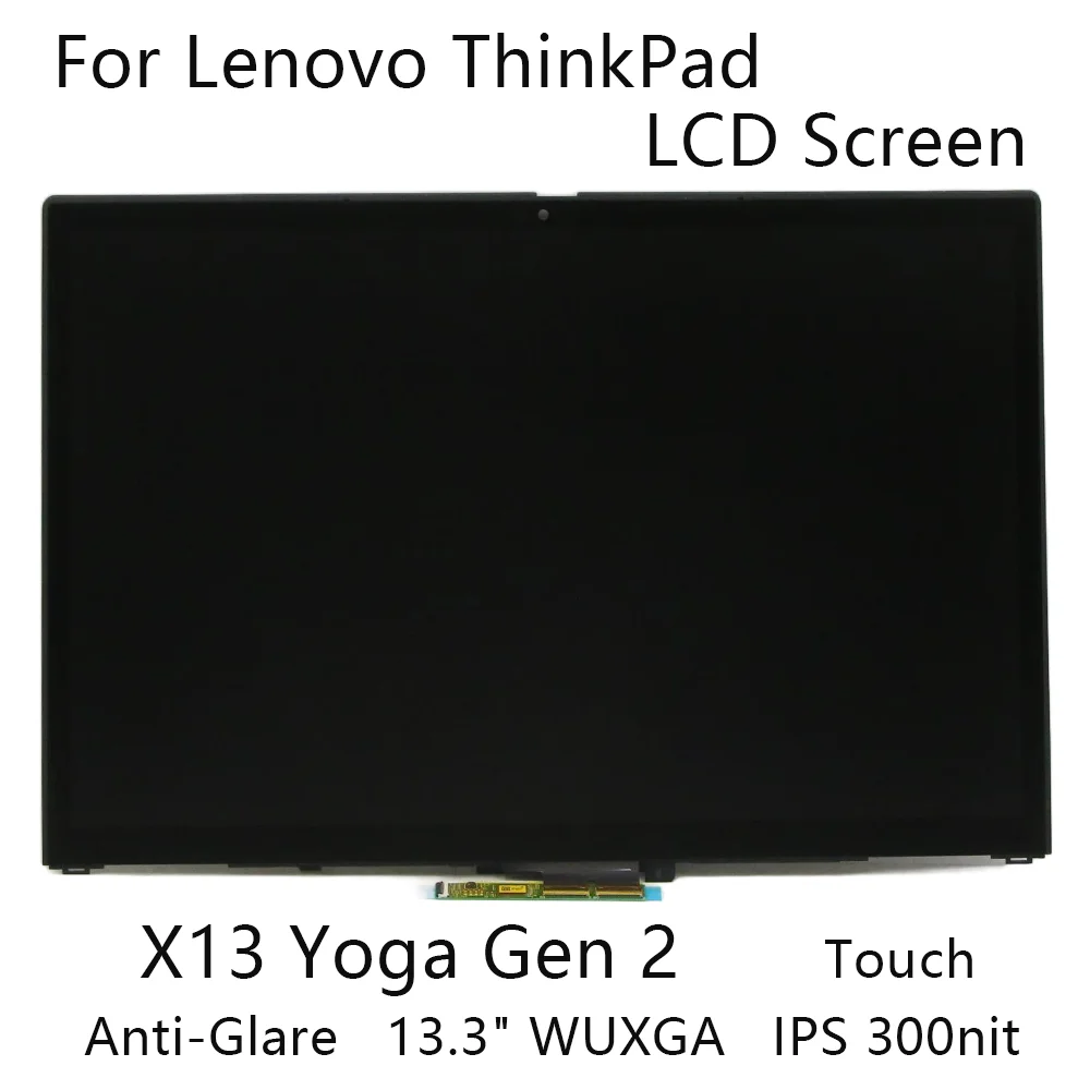 

13.3" WUXGA New For Lenovo ThinkPad X13 Yoga Gen 2 Laptop LCD Screen Touch Anti-Glare IPS 300nit 5M11C82041 5M11G55264