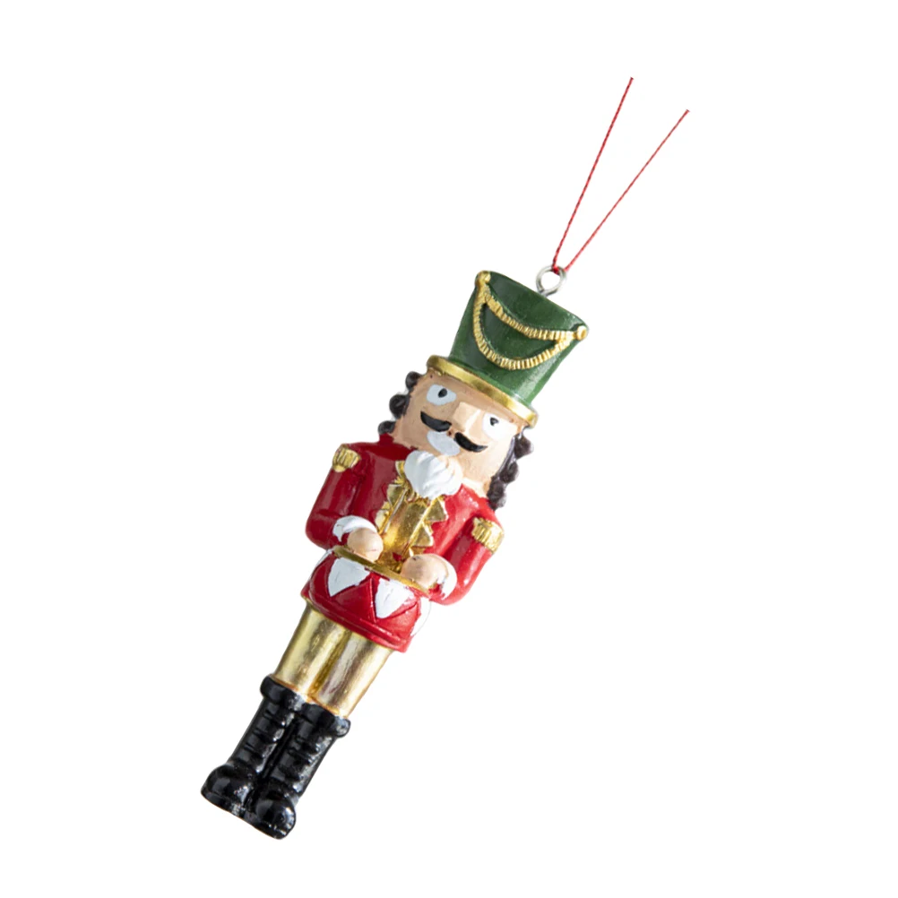 

Festival Nutcracker Hanging Decor Christmas Ornament Resin Material Vintage Style Holiday Decoration for Wedding Anniversary