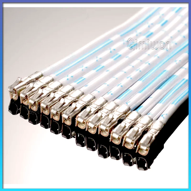 5PCS Blue White XH 2.54mm Pitch Connector Cable XH2.54 Plug Line Length 10/20/30CM 2P/3P/4P/5P/6P/7P/8P/9P/10P/12P 2468-24AWG