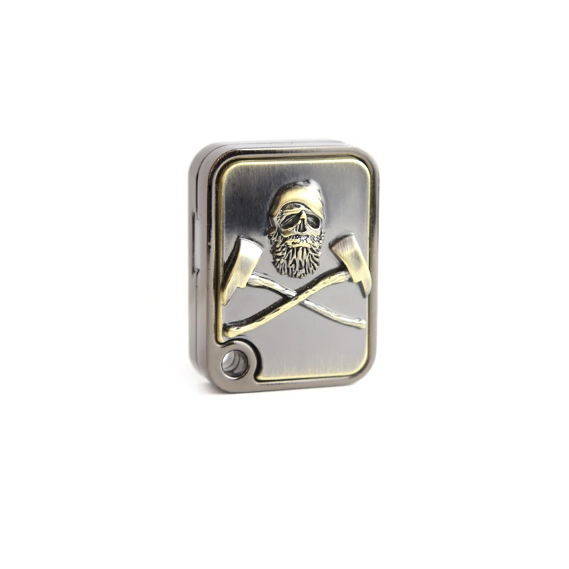 Skull Battle Axe Slanting Push Card Stress Relief Toy EDC Metal Toy Office Stress Relief Toys For Adult Children Gift - view 6