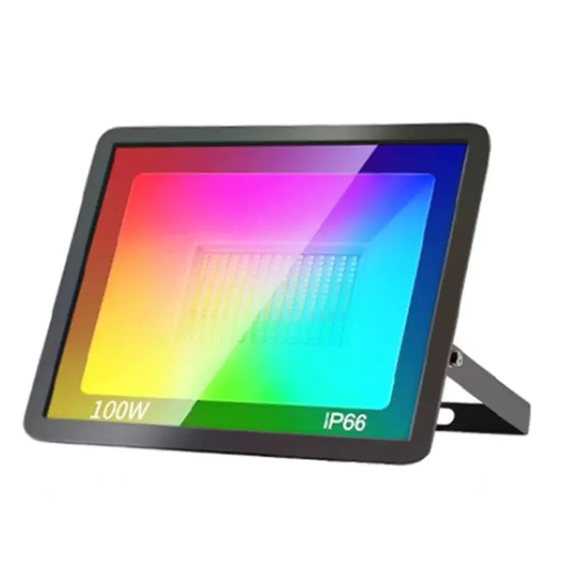 A03F-For Garden Party Wifi 100W RGB Floodlight TUYA Smart Bluetooth APP Voice Control Outdoor Lighting