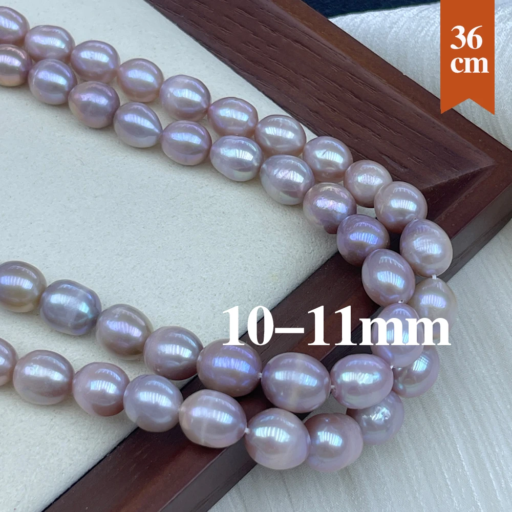 

10-11mm Natural Freshwater AAA Pearl Beads Rice Shape Pearl Loose Spacer Beaded for Making DIY Jewerly Necklace Bracelet 36CM