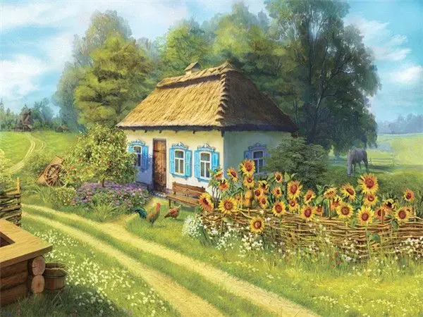 GATYZTORY Malerei Durch Zahlen Schöne Dorf DIY Handwerk Acryl Farbe Anzahl Malerei AUF Leinwand Malerei Für Wand Kunst 40x50CM