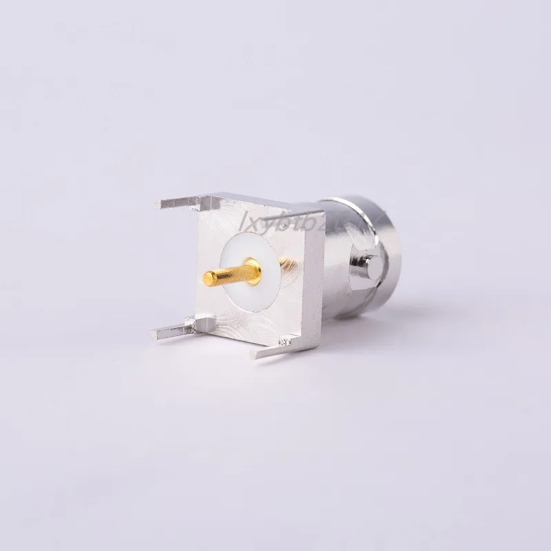 BNC-KHD4 RF straight female head BNC-KE positive four-foot hole spacing 10.3mm vertical fixed panel straight plug female seat