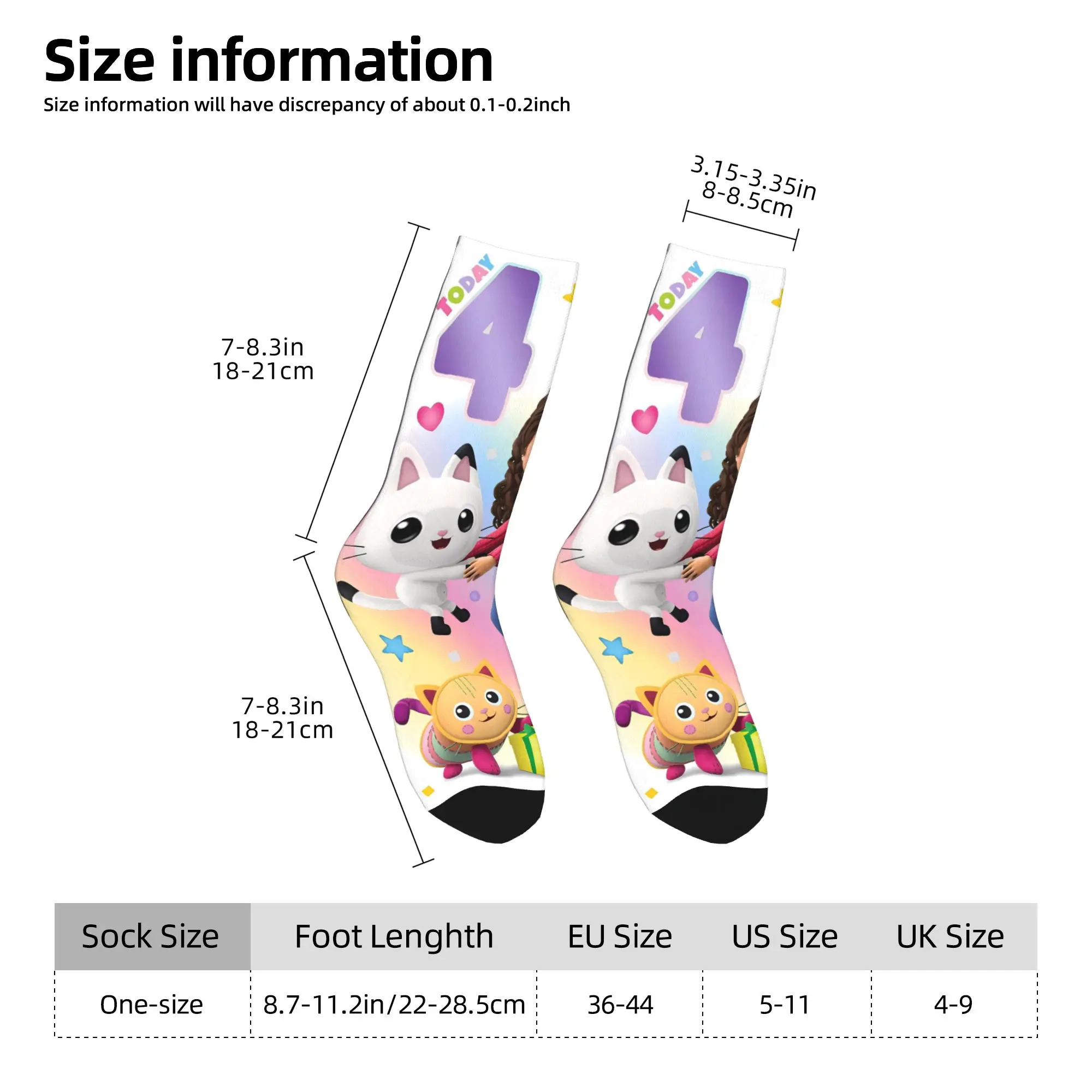 男性用靴下 G-gabbys DollhouseBirthday Card (1) ストッキング 滑り止め 暖かい ソフトソックス 春のファッション グラフィック ランニング スポーツソックス