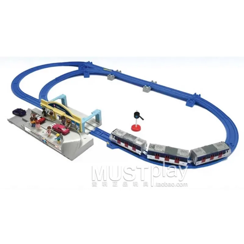 TOMICA Hong Kong MTR Riel de alta velocidad Tuen Ma Line Premium Set Escena de vía de tren, juguetes de regalo para niños mayores de tres años.