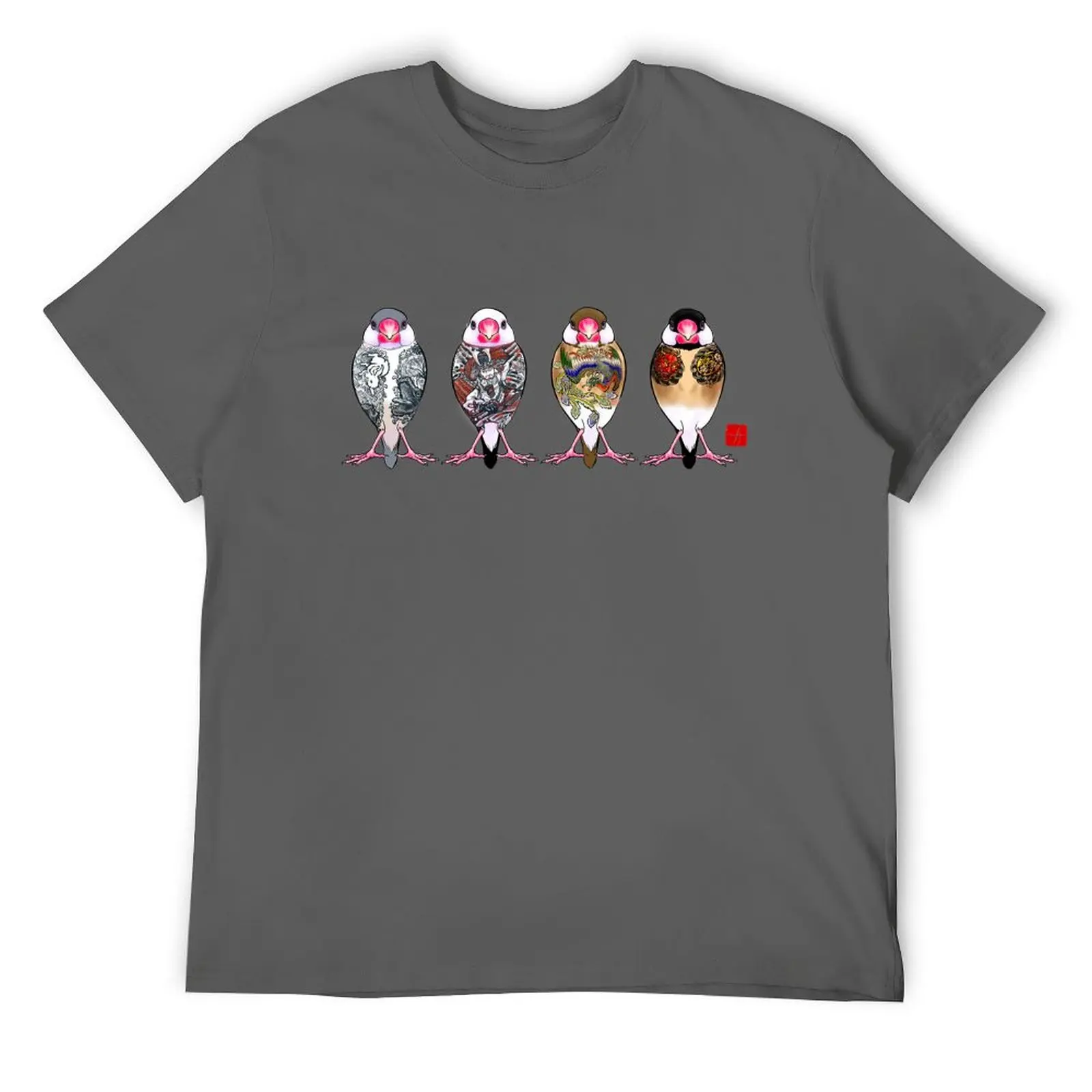 

Java sparrow four seasons T-Shirt hippie clothes kawaii clothes funny gifts men t shirts