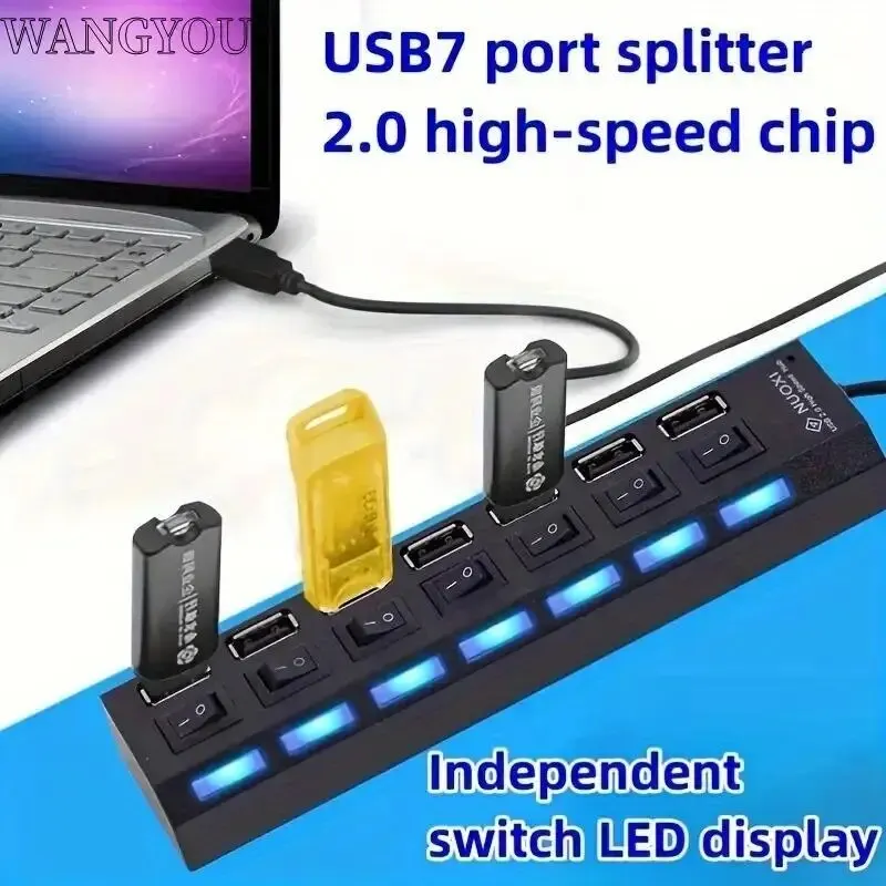 USB Hub Hub USB Adapter Multi Ports Use Power Adapter Extensor USB 2.0 PC Computer Accessories Switch USB For Laptop