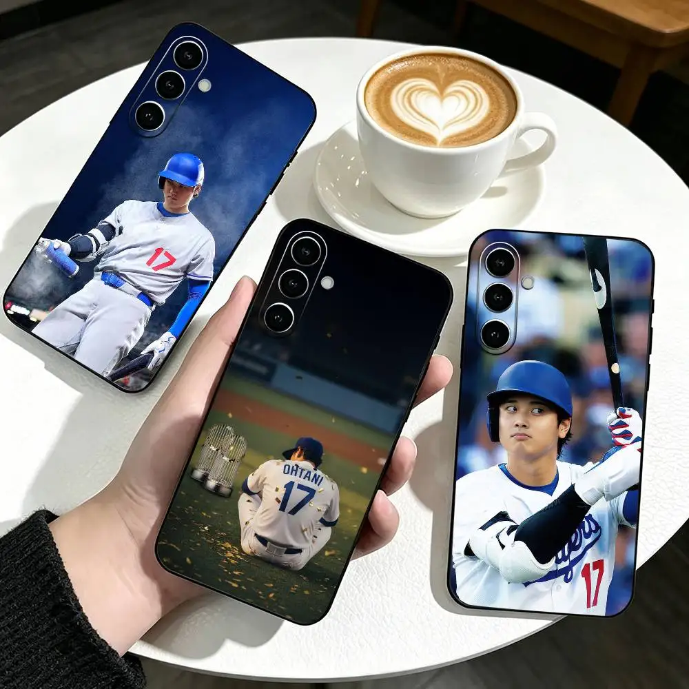 Baseball Shohei O-Ohtani 17   Phone Case Black Silicone Soft For Samsung Galaxy A73,A72,A71,A70,A53,A52,A51
