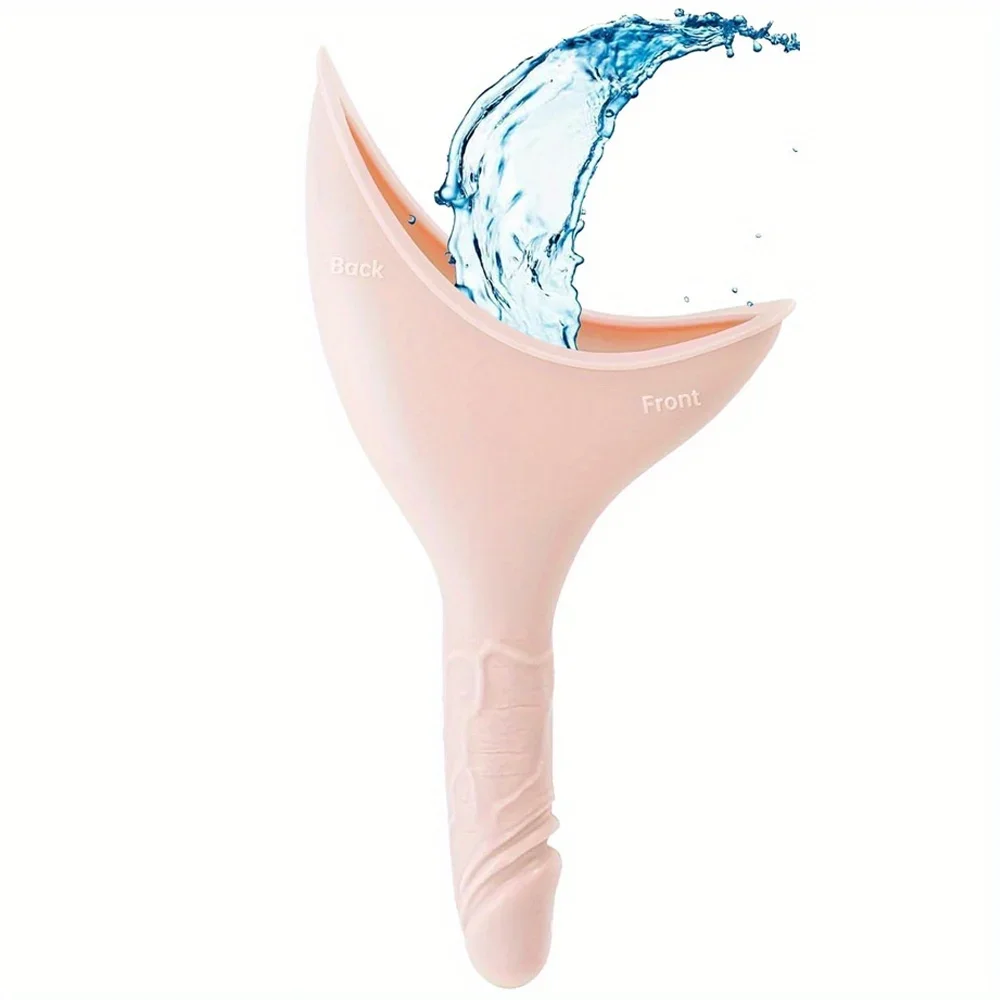 

Female Urination Device Reusable Silicone Female Urinal Women Pee Funnel Women to Pee Standing Up for Travel and Outdoor