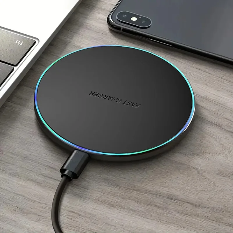 30W Universal Wireless Charger Pad Phone Chargers Stand Fast Charging Dock Desktop Chargers Pad For iPhone Xiaomi Huawei OnePlus